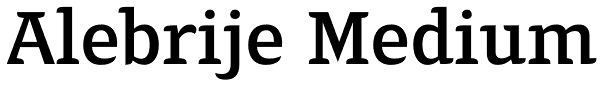 Alebrije Medium Font