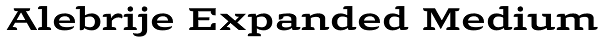 Alebrije Expanded Medium Font