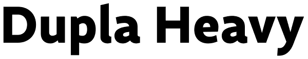 Dupla Heavy Font