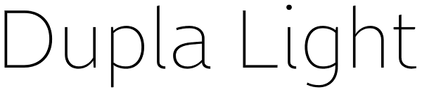 Dupla Light Font