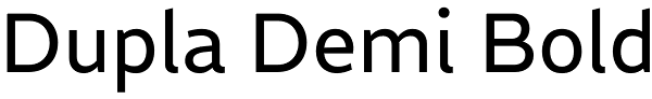 Dupla Demi Bold Font