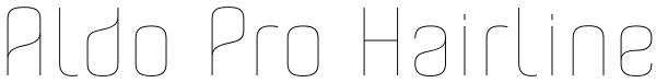 Aldo Pro Hairline Font