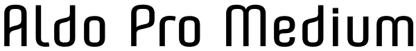 Aldo Pro Medium Font