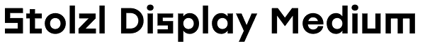 Stolzl Display Medium Font