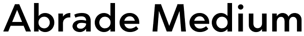 Abrade Medium Font