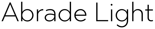 Abrade Light Font