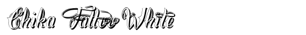 Chika Tattoo White Font