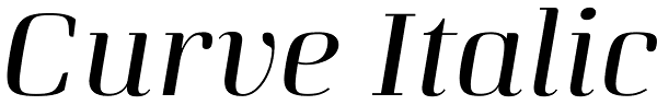 Curve Italic Font