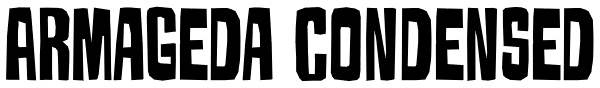 Armageda Condensed Font