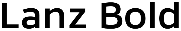 Lanz Bold Font