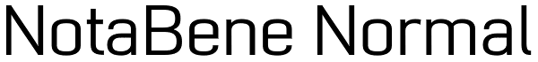 NotaBene Normal Font