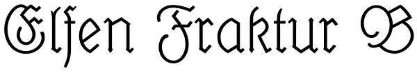 Elfen Fraktur B Font