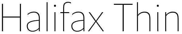 Halifax Thin Font