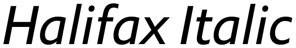 Halifax Italic Font