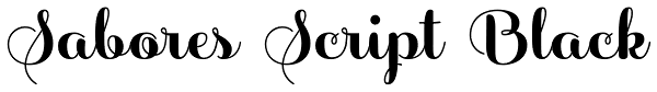 Sabores Script Black Font