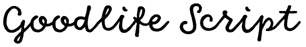 Goodlife Script Font