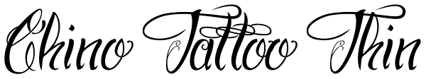 Chino Tattoo Thin Font