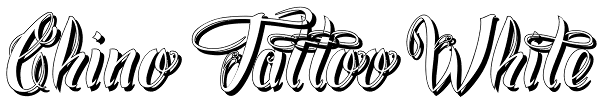 Chino Tattoo White Font