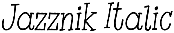 Jazznik Italic Font