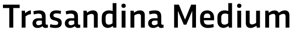 Trasandina Medium Font