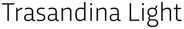 Trasandina Light Font