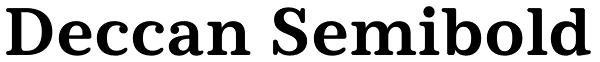 Deccan Semibold Font