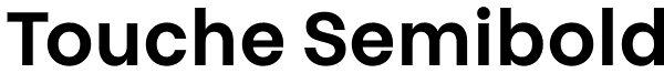 Touche Semibold Font