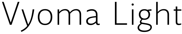 Vyoma Light Font