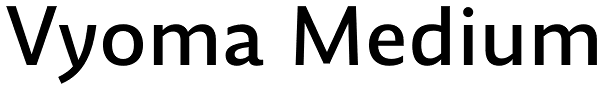 Vyoma Medium Font