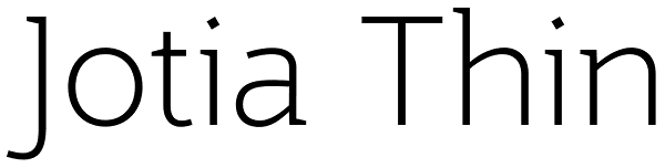 Jotia Thin Font