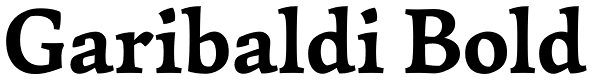 Garibaldi Bold Font