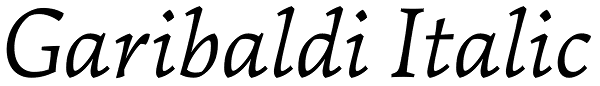 Garibaldi Italic Font