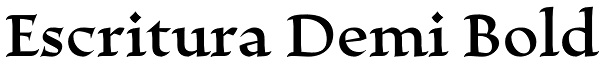 Escritura Demi Bold Font