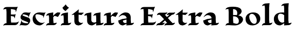 Escritura Extra Bold Font