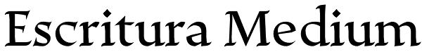 Escritura Medium Font