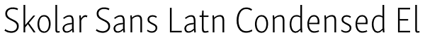 Skolar Sans Latn Condensed El Font