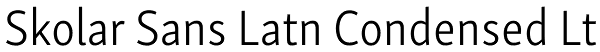 Skolar Sans Latn Condensed Lt Font