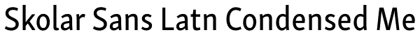 Skolar Sans Latn Condensed Me Font