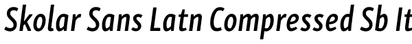 Skolar Sans Latn Compressed Sb It Font