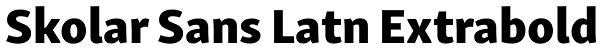 Skolar Sans Latn Extrabold Font