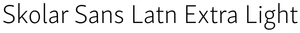 Skolar Sans Latn Extra Light Font