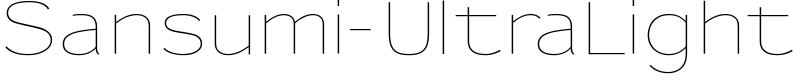 Sansumi-UltraLight Font