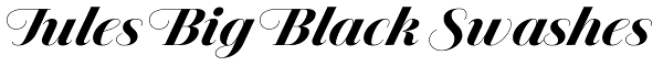 Jules Big Black Swashes Font