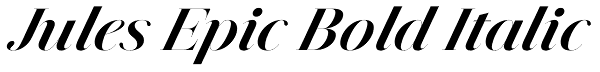 Jules Epic Bold Italic Font