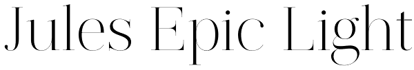 Jules Epic Light Font