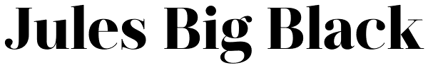 Jules Big Black Font