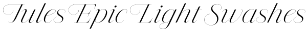 Jules Epic Light Swashes Font