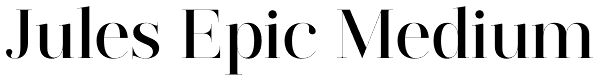 Jules Epic Medium Font