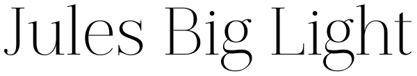 Jules Big Light Font