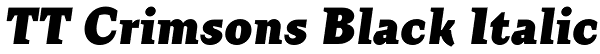 TT Crimsons Black Italic Font